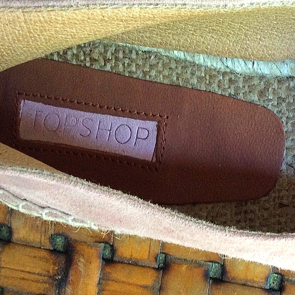 Two Tone Pink Suede and Leather Espadrilles NWOT - Picture 4 of 8